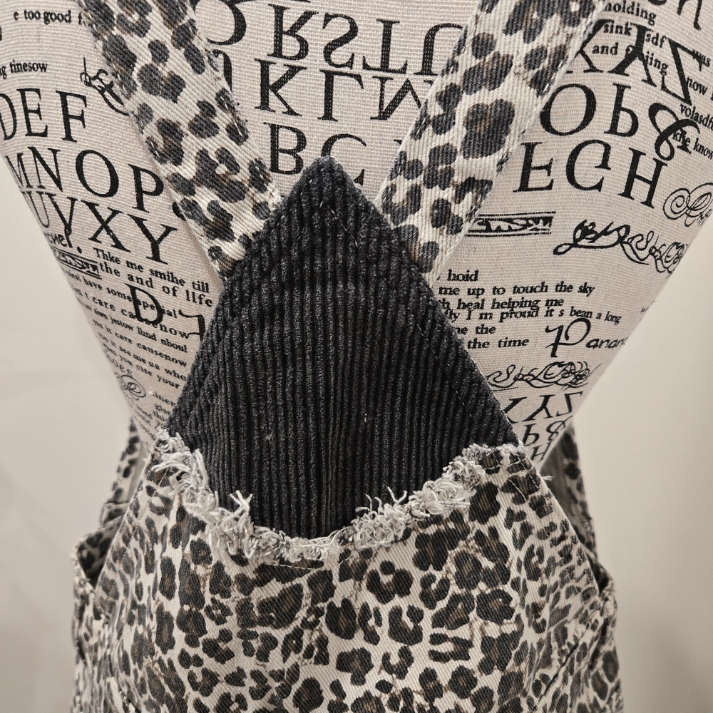 POL Black and White Leopard Print Women's Overalls NWT - Picture 5 of 6